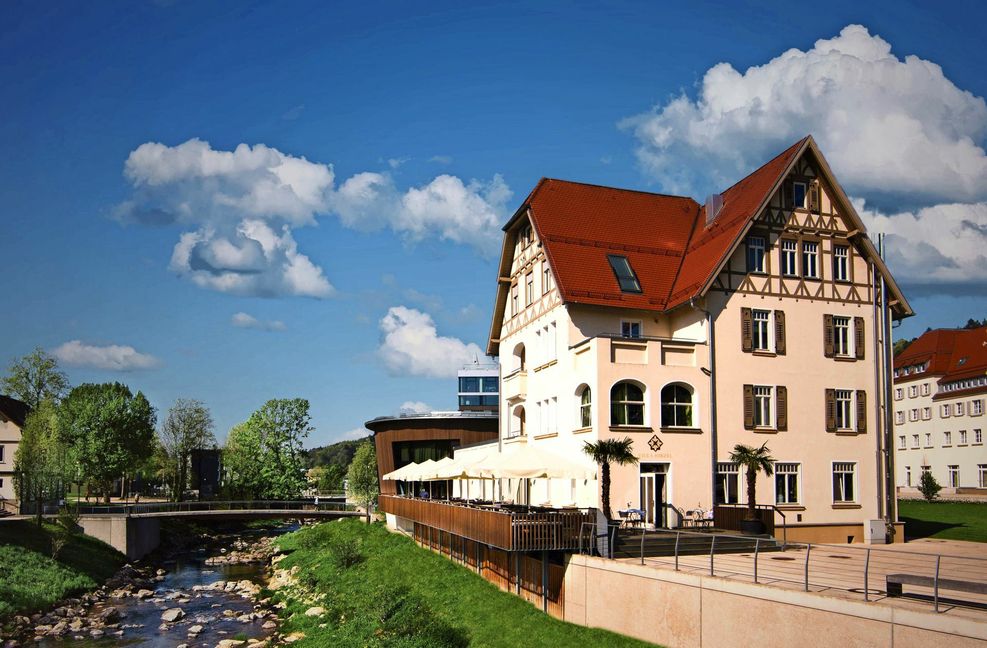 Das Haus ist auch von außen ein Schmuckstück