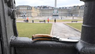 Messer und andere Waffen sind in Stuttgarts City verboten.