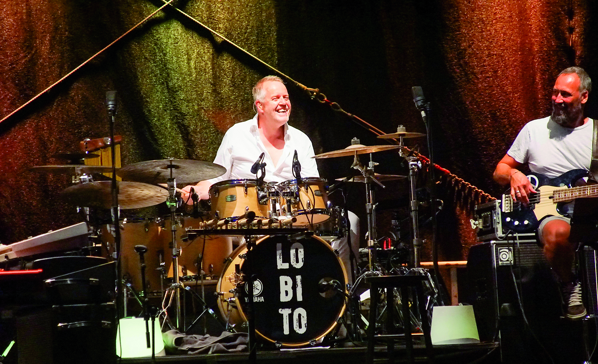 Wolfgang Haffner und Bassist. Bild: Dettenmeyer