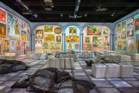 Die immersive Ausstellung „Viva Frida Kahlo“ in der Stuttgarter Schleyerhalle.