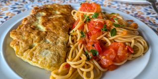 Puten-Piccata mit Tomaten-Spaghetti