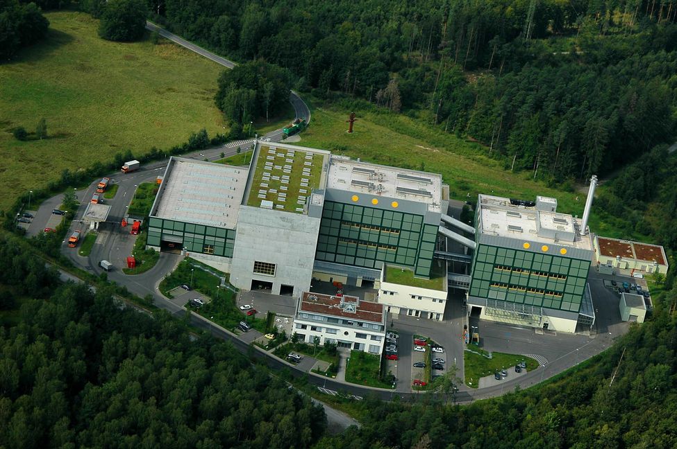 Das Böblinger Restmüllheizkraftwerk aus der Vogelperspektive. Bild: Stampe/A