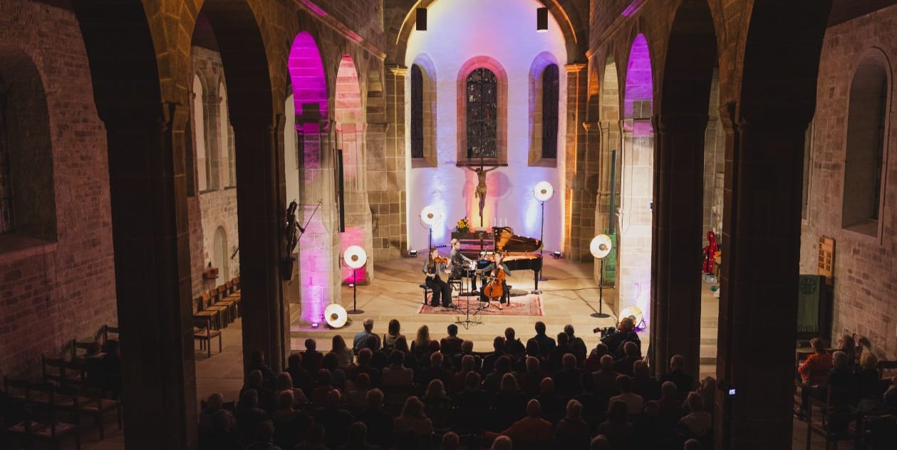 Das Klaviertrio „Jam“ beim Hanke-Festival.