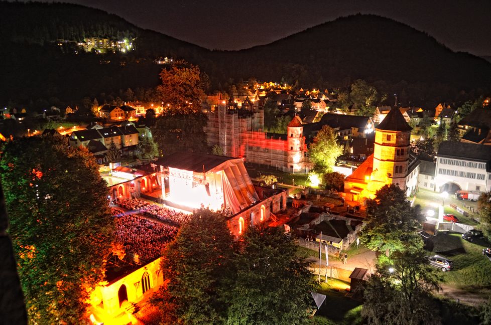 Das Feuerwerk bei "Kloster in Flammen" in Hirsau steht auf der Kippe. Bild: z