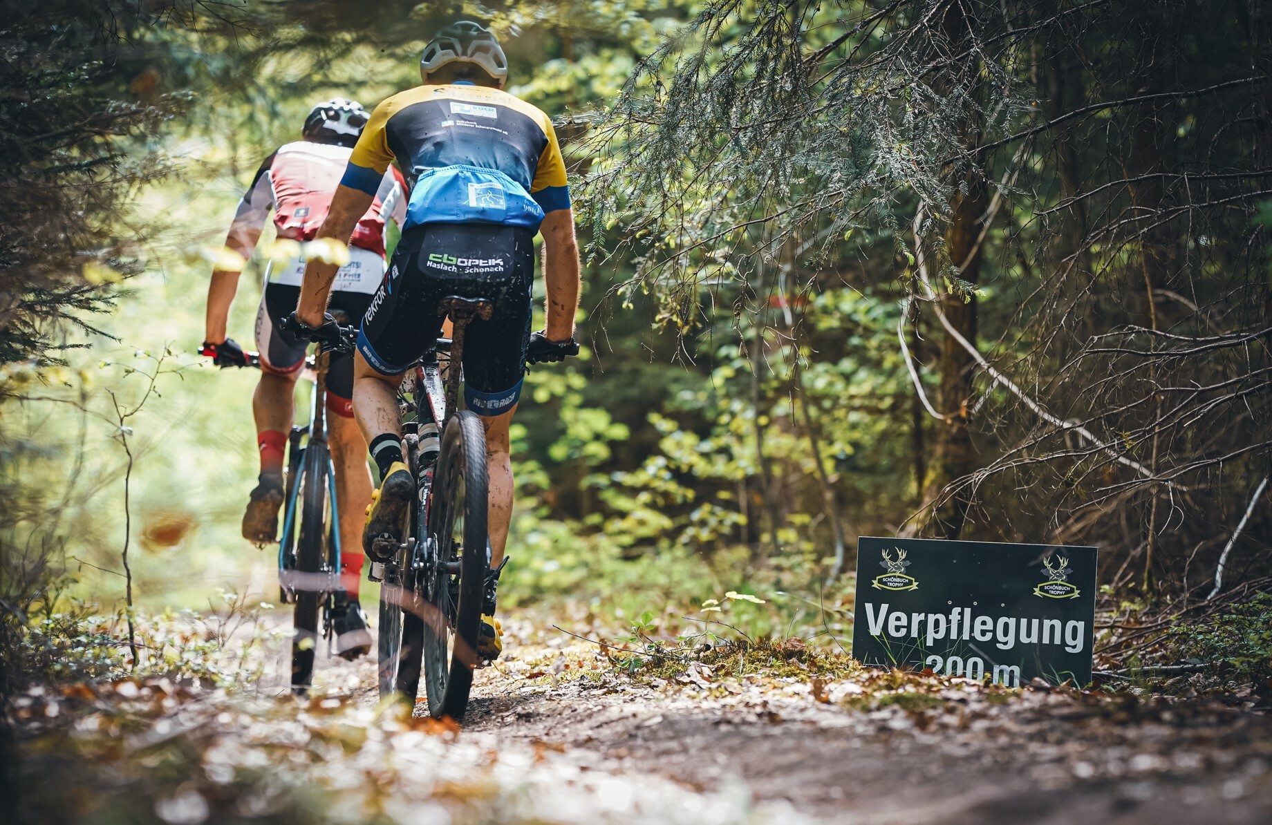 Für die Mountainbiker stehen zwei verschiedene Streckenlängen zur Auswahl. Bild: z