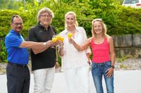 Der ehemalige Geschäftsführer und drei seiner Präsidenten. Links Dr. Heinrich Reidelbach (seit 2016 im Amt), dazu Anke Lončarić (1994 bis 2010) und Annette Bronder (2010 bis 2016). Der erste Präsident, mit dem der Tailfinger arbeitete, war Karl-Heinz Reinheimer (verstorben im Jahr 2013).       Bild: Dettenmeyer