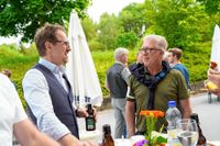 Marcus Lachenwitzer (WLSB) mit Böblingens Vereinsmanager Harald Link (von links). Bild: Dettenmeyer