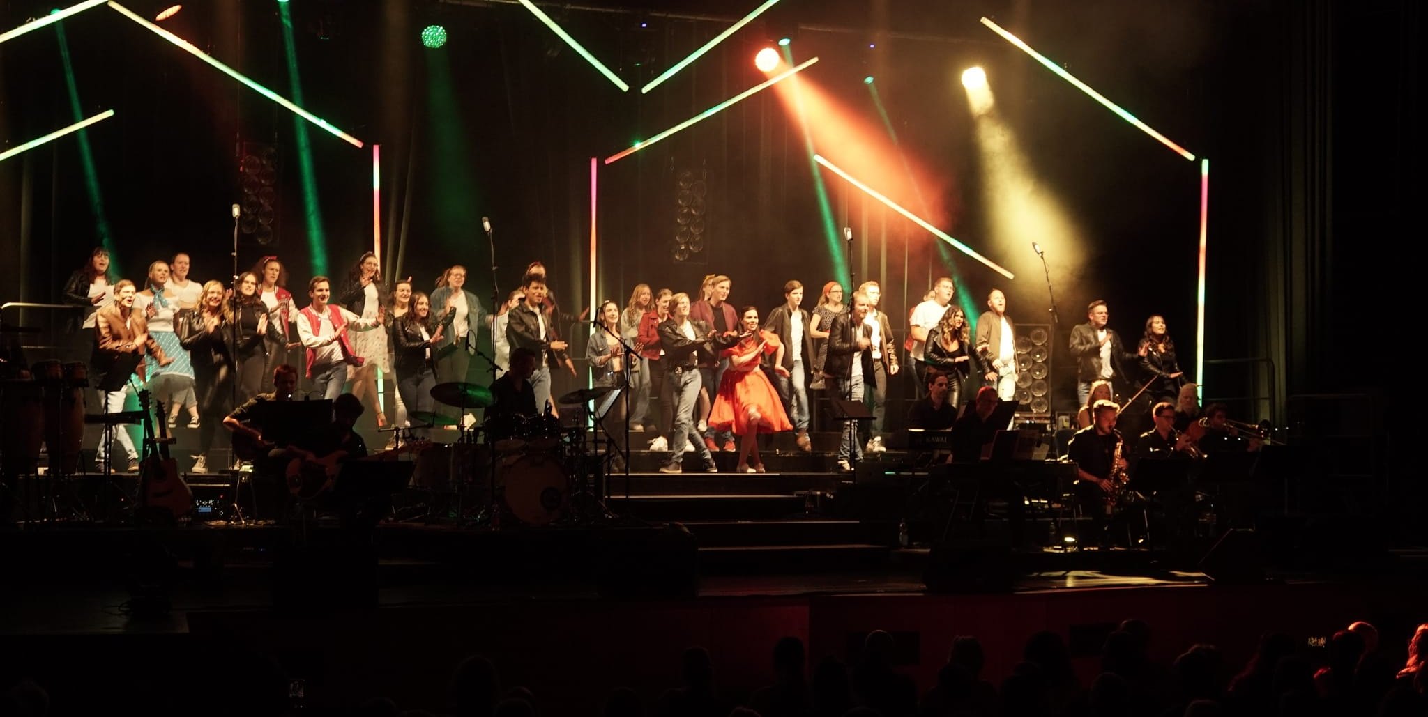 Voll war die Bühne bei der Musical-Gala 2022.