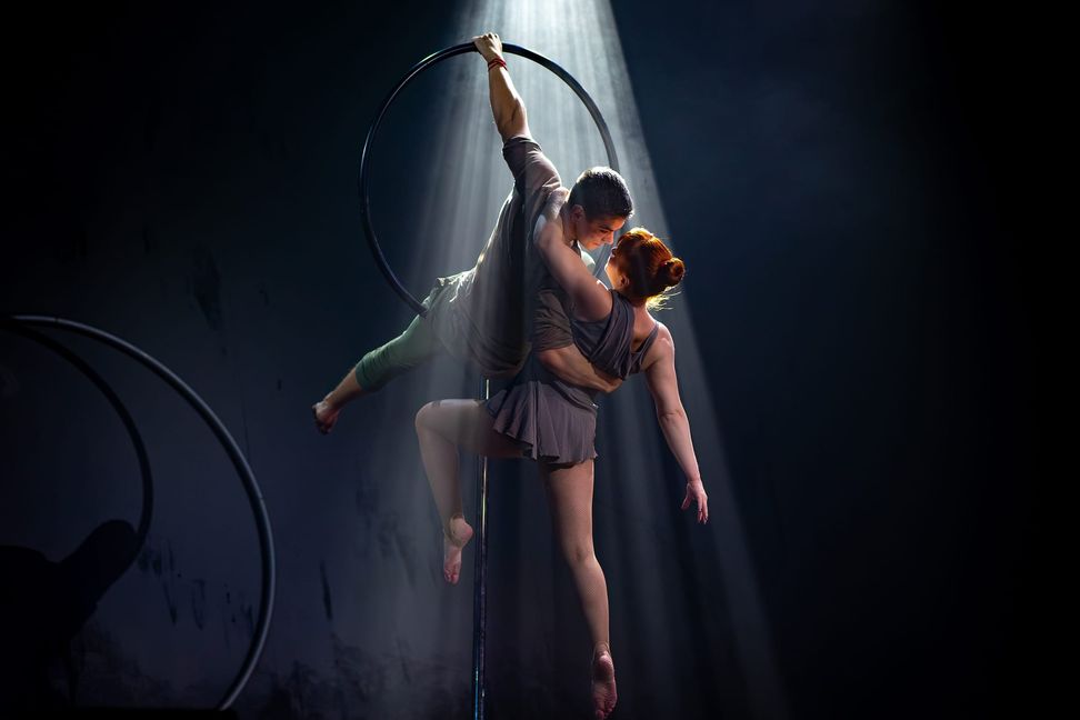 Das Duo Baer in der Revue „The Ballroom“ .