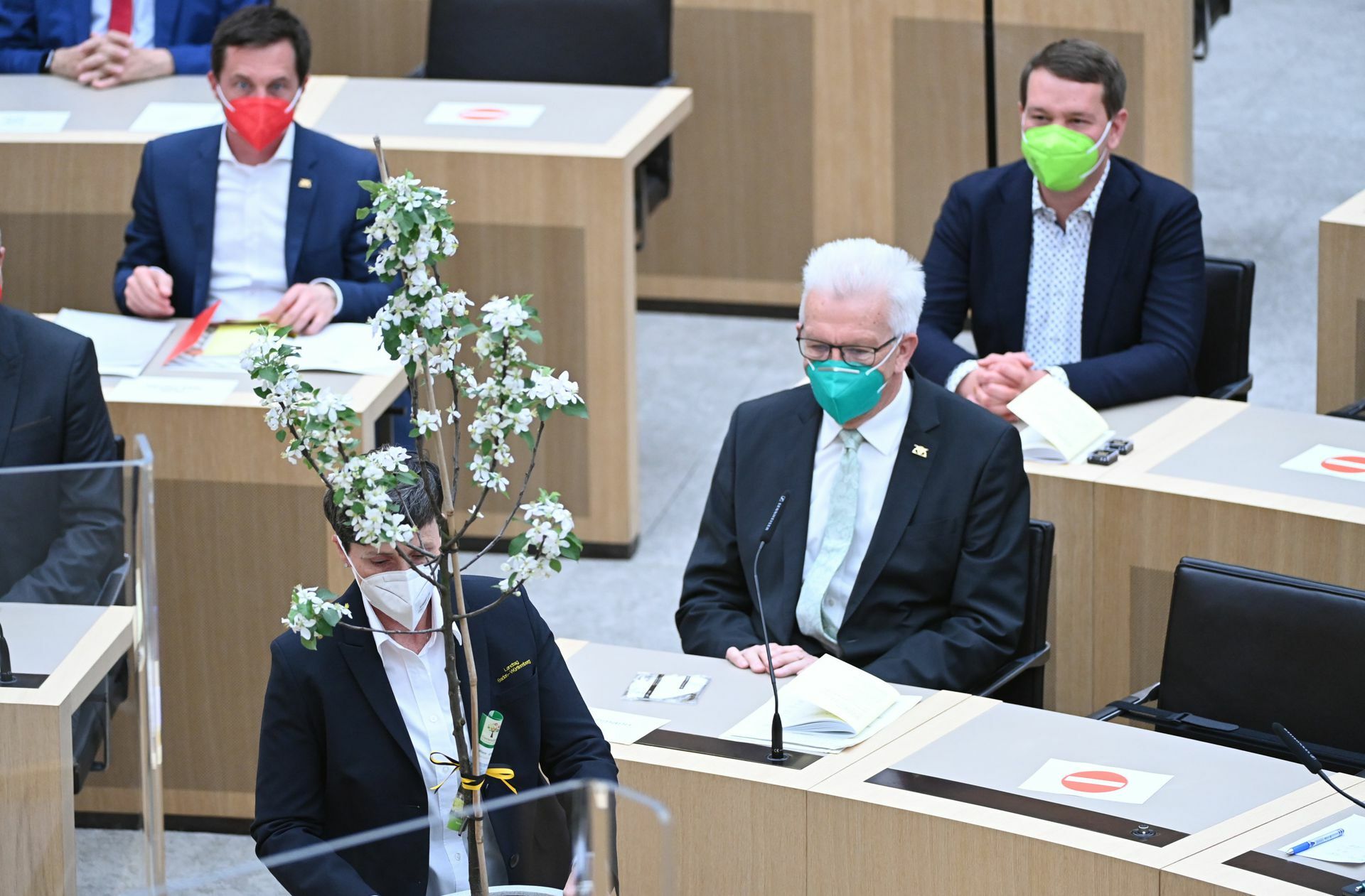 Winfried Kretschmann wurde wieder zum Ministerpräsidenten gewählt. Foto: dpa/Bernd Weißbrod