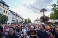 Gute Laune und fette Rocksongs von Led Zeppelin bei Sindelfingen rockt mit der Band "Mothership".