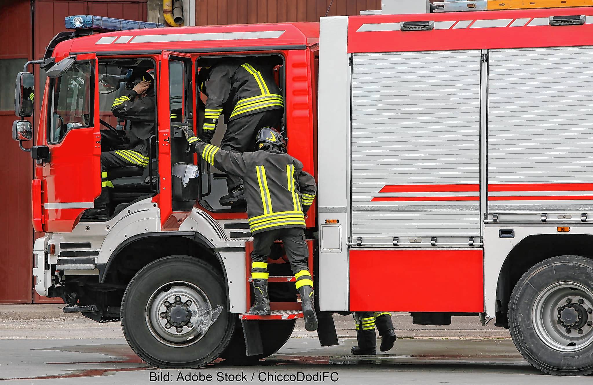 Die Feuerwehr rückte an.