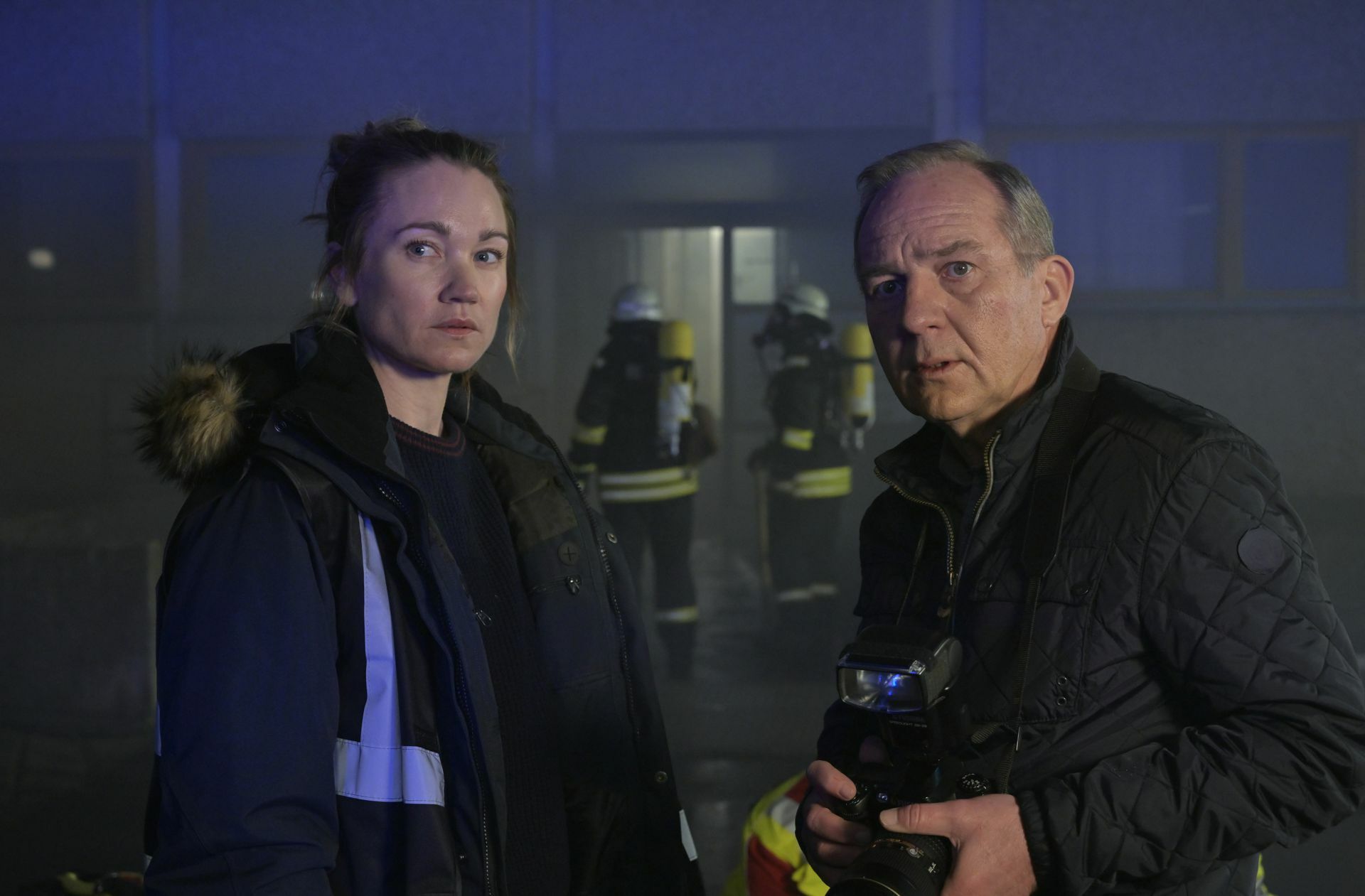 Maren Gehrke (Lisa Maria Potthoff) und ihr Kollege Hans Buttke (Uwe Preuss)