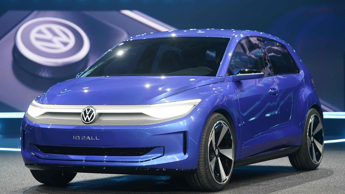 Als Studie hieß der Elektro-Polo 2023 noch ID.2all. Die Serienversion soll jetzt wieder den Namen Polo tragen. (Archivbild)