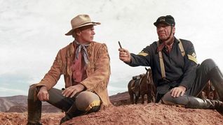 Richard Widmark macht sich langsam Gedanken, ob Indianer wie die „Cheyenne“ nicht vielleicht doch Menschen wie alle anderen sind.