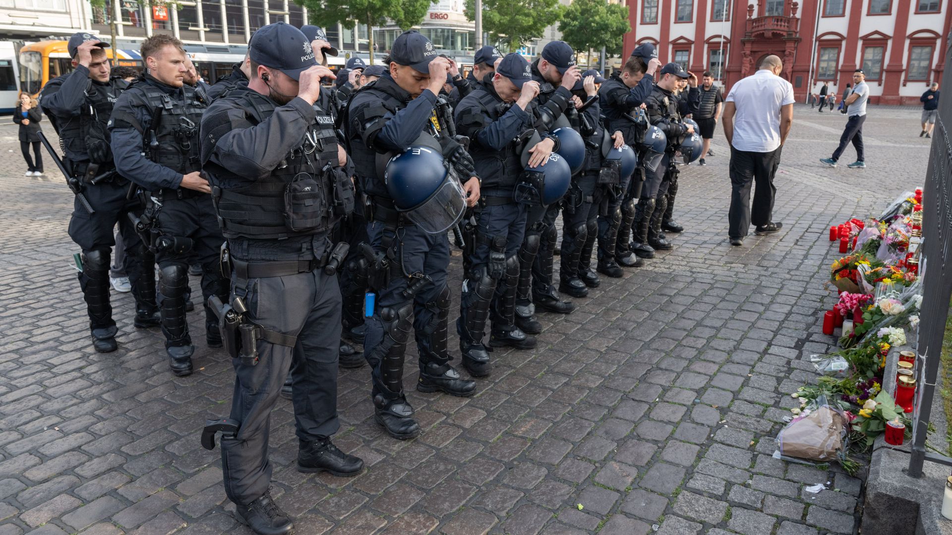 Trauer um den erstochenen Polizisten