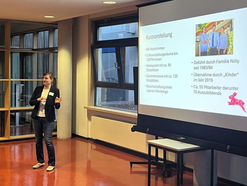 Margrit Nölly vom Hotel Hasen in Herrenberg beschrieb den Nachfolgeprozess im Familienbetrieb.