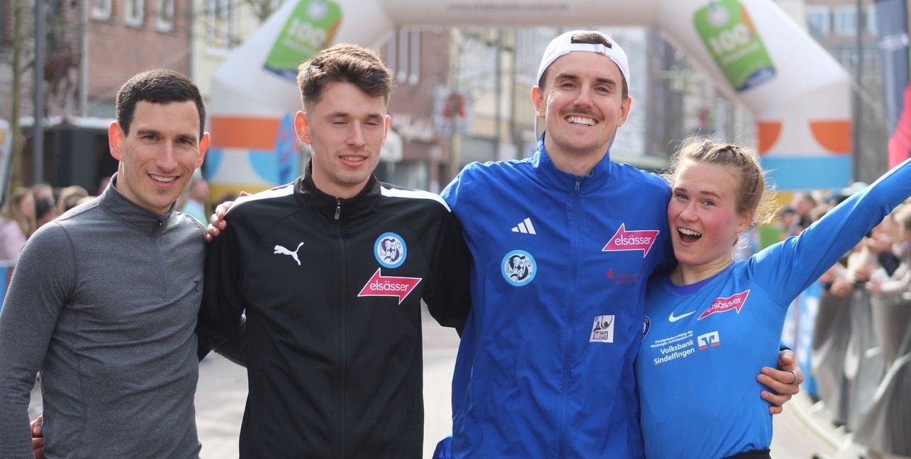 Vier Sindelfinger in Uelzen: Christain Krauss, Tobias Prater, Velten Schneider und Mia Jurenka.