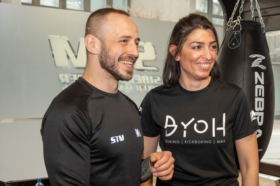 Gemeinsam für mehr Inklusion im Kampfsport: Anatolij Baal und Byoh-Gründerin Yasmin Uygun. Bild: Nüßle