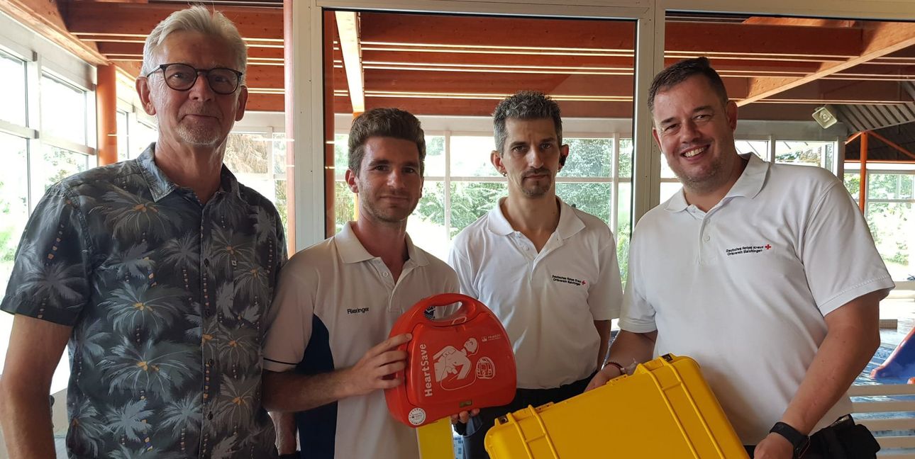 Auf dem Foto: Dr. Alfred Kuhne, Martin Riexinger, Eberhard Schatz und Sascha Rabinsky.