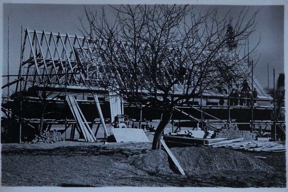 Richtfest für das Maichinger HJ-Heim im März 1939.