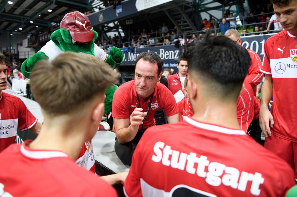 Nico Willig beim Mercedes-Benz Junior Cup im Sindelfinger Glaspalast. Da war noch nicht absehbar, dass der gebürtige Tübinger einmal die Profis trainiert.       Bild: GES/Sportfoto