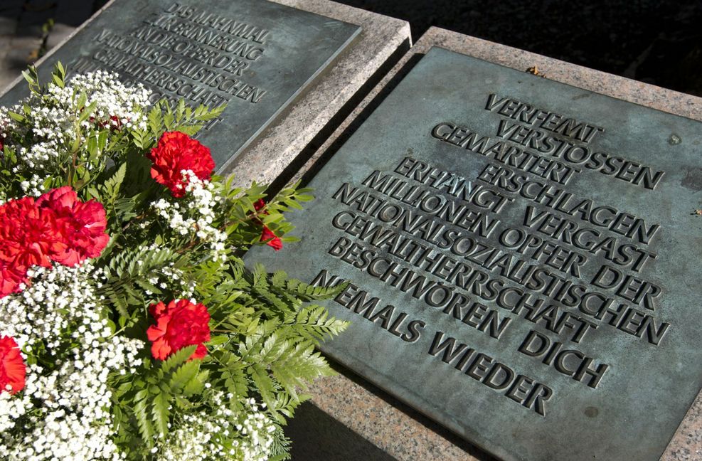 Mahnmal für die Opfer des Nationalsozialismus am Stauffenbergplatz in Stuttgart.