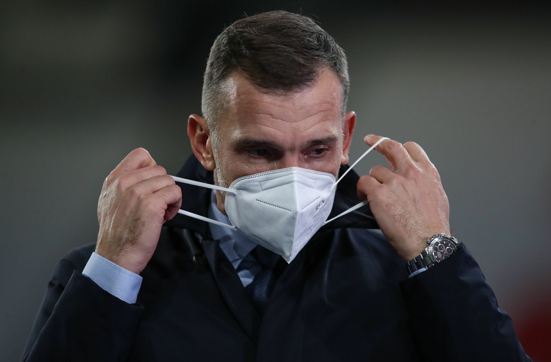 Der ukrainische Trainer Andrej Schewschenko in Leipzig.