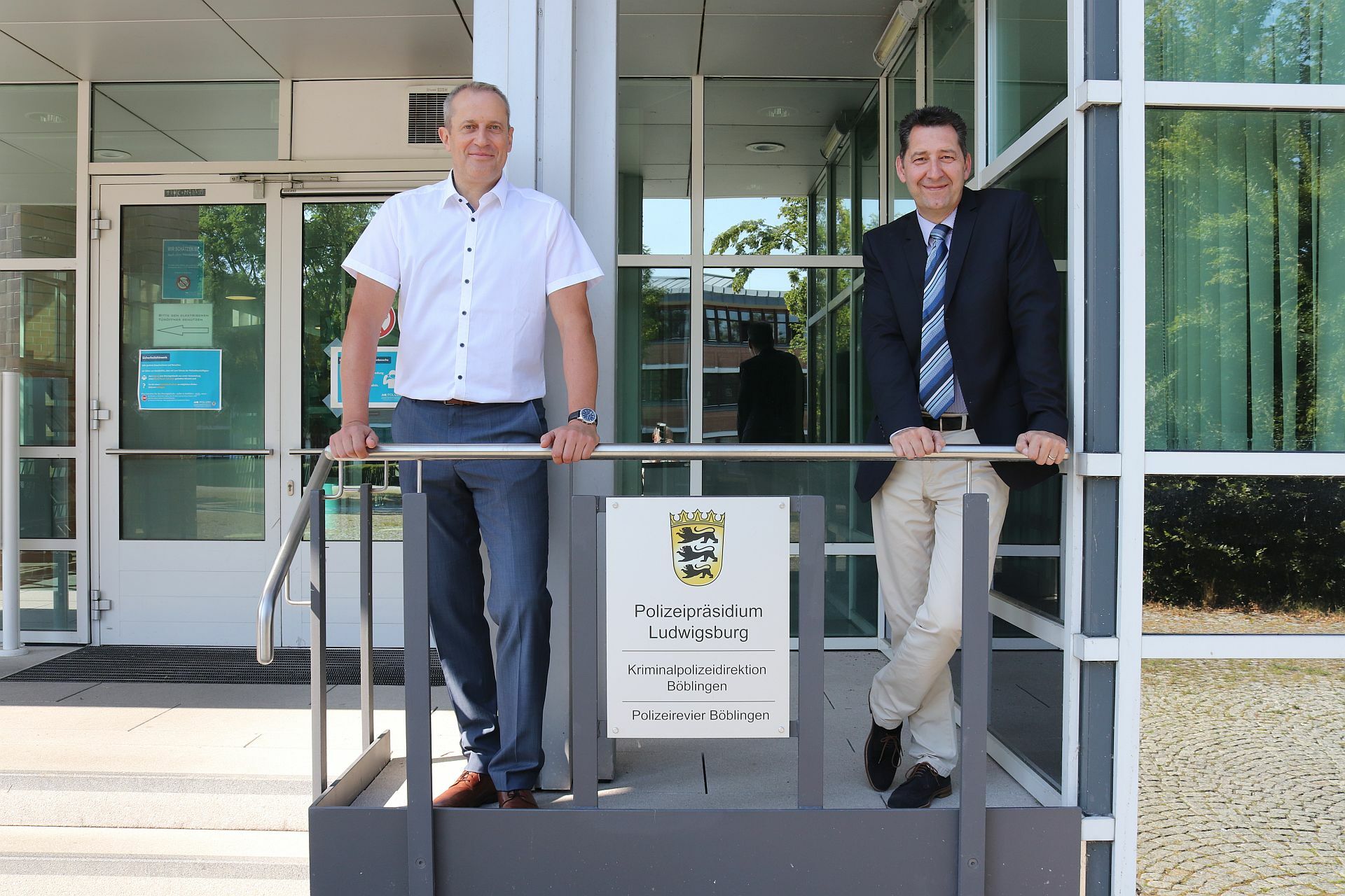 Kripo-Chef Mathias Bölle (rechts) und sein Stellvertreter Markus Kubo