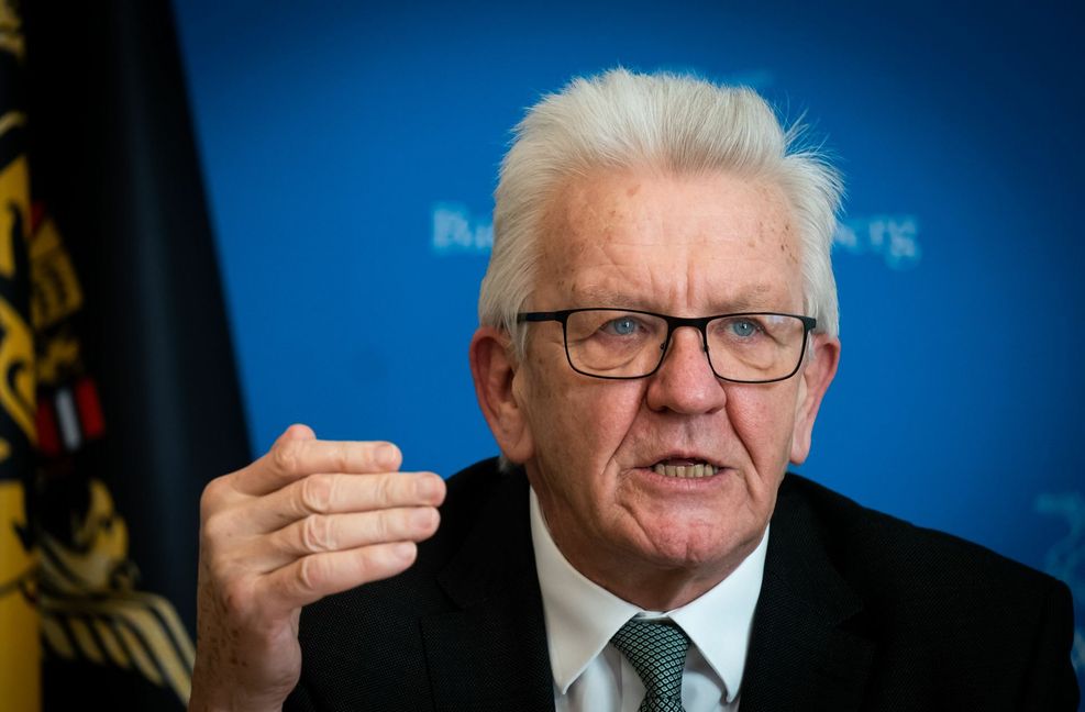 Winfried Kretschmann empfiehlt, politische Lehren aus der Pandemie zu ziehen – zum Beispiel beim Thema Datenschutz. Foto: Lichtgut/Achim Zweygarth