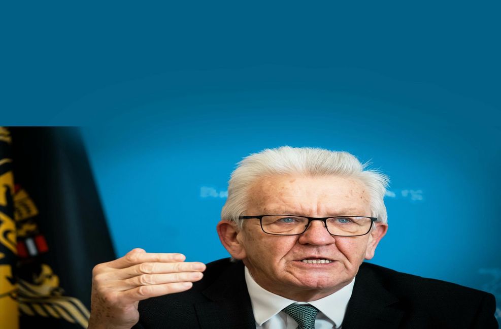 Winfried Kretschmann empfiehlt, politische Lehren aus der Pandemie zu ziehen – zum Beispiel beim Thema Datenschutz. Foto: Lichtgut/Achim Zweygarth