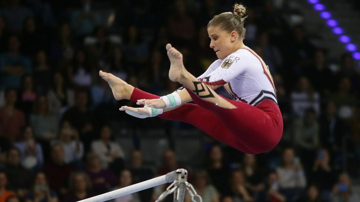 Elisabeth Seitz stand schon dreimal im Olympiafinale am Stufenbarren.     Foto: Baumann/Hansjürgen Britsch