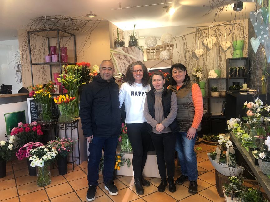 Das neue Team von Blumen Stach. Bild: z