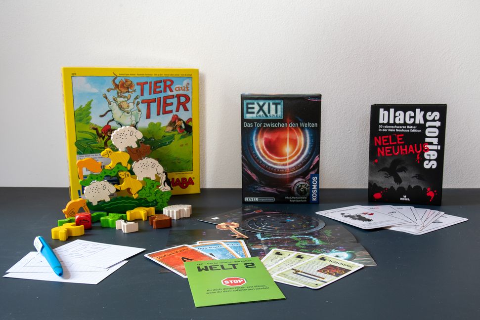 Mit diesen Spielen wird niemandem langweilig. Bild: Nüßle