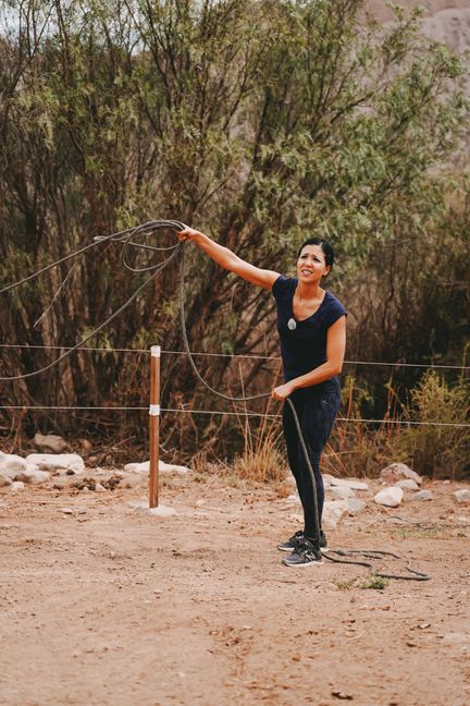 Samara Bannikov bei den Dreharbeiten. Bild: Sat1