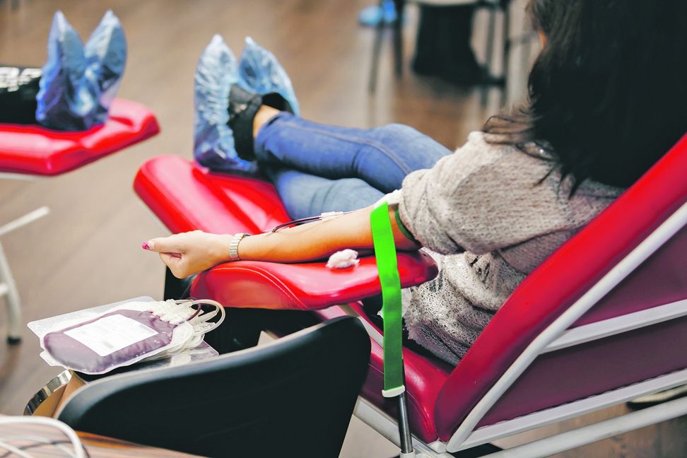 Der 100-malige Spender Manfred Fischer. Bild: Holom