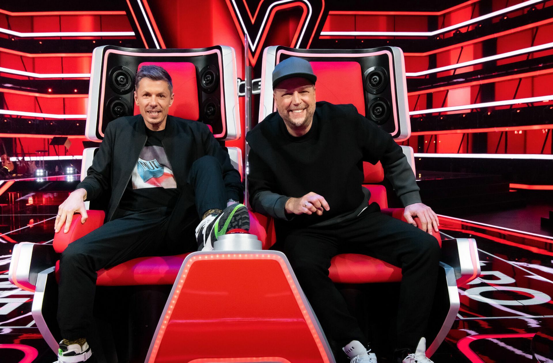 Michi Beck (links) und Smudo sind jetzt Juroren bei „The Voice Kids“. Foto: Claudius Pflug/Sat 1