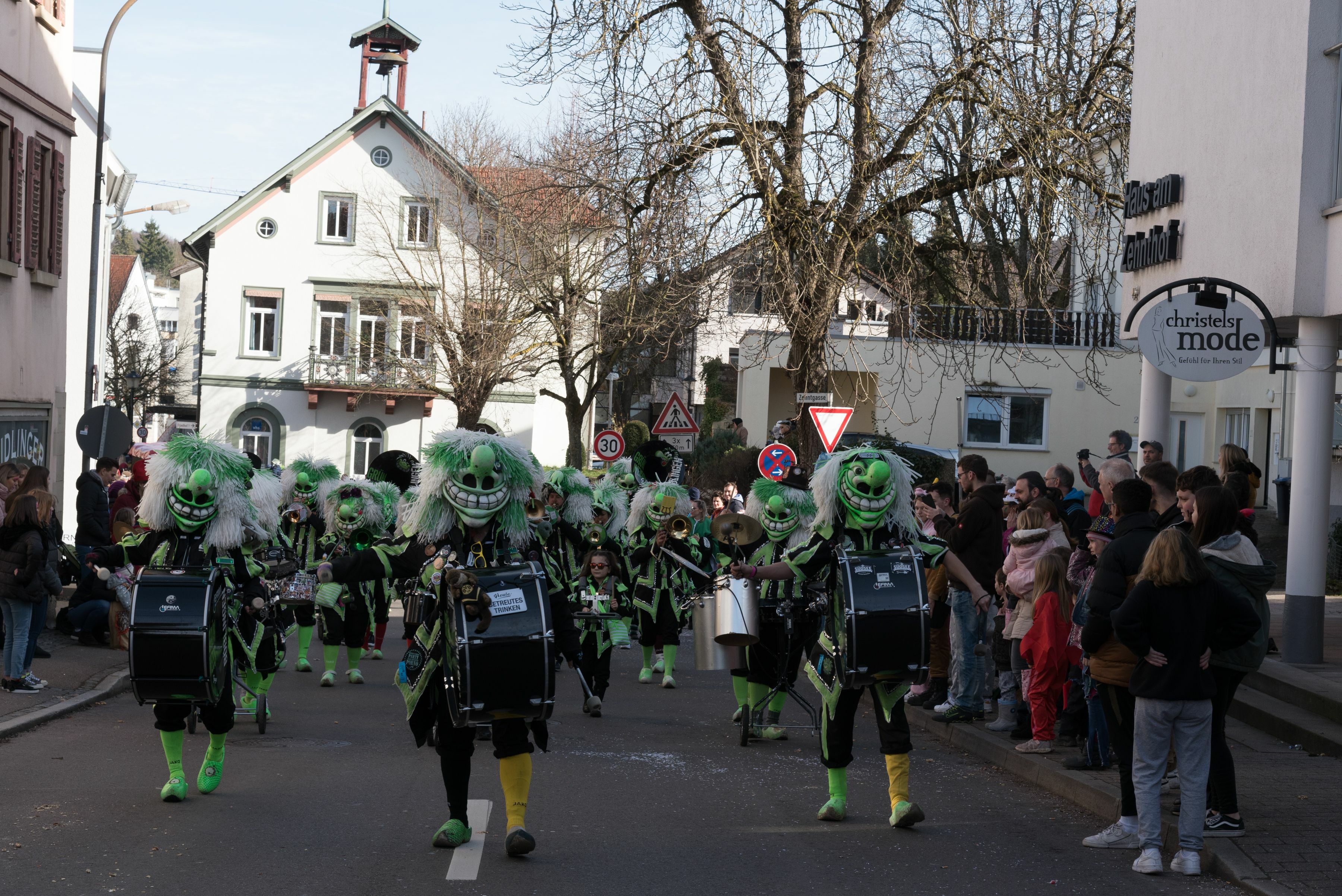 Auch Grün-Weiß Böblingen gehörte zu den Umzugsteilnehmern.
