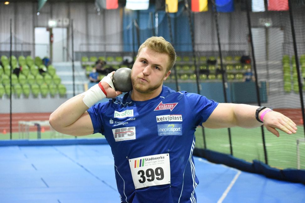Der Sindelfinger Kugelstoßer Simon Bayer hofft auf eine erfolgreiche Hallensaison. Bild: Schüttke
