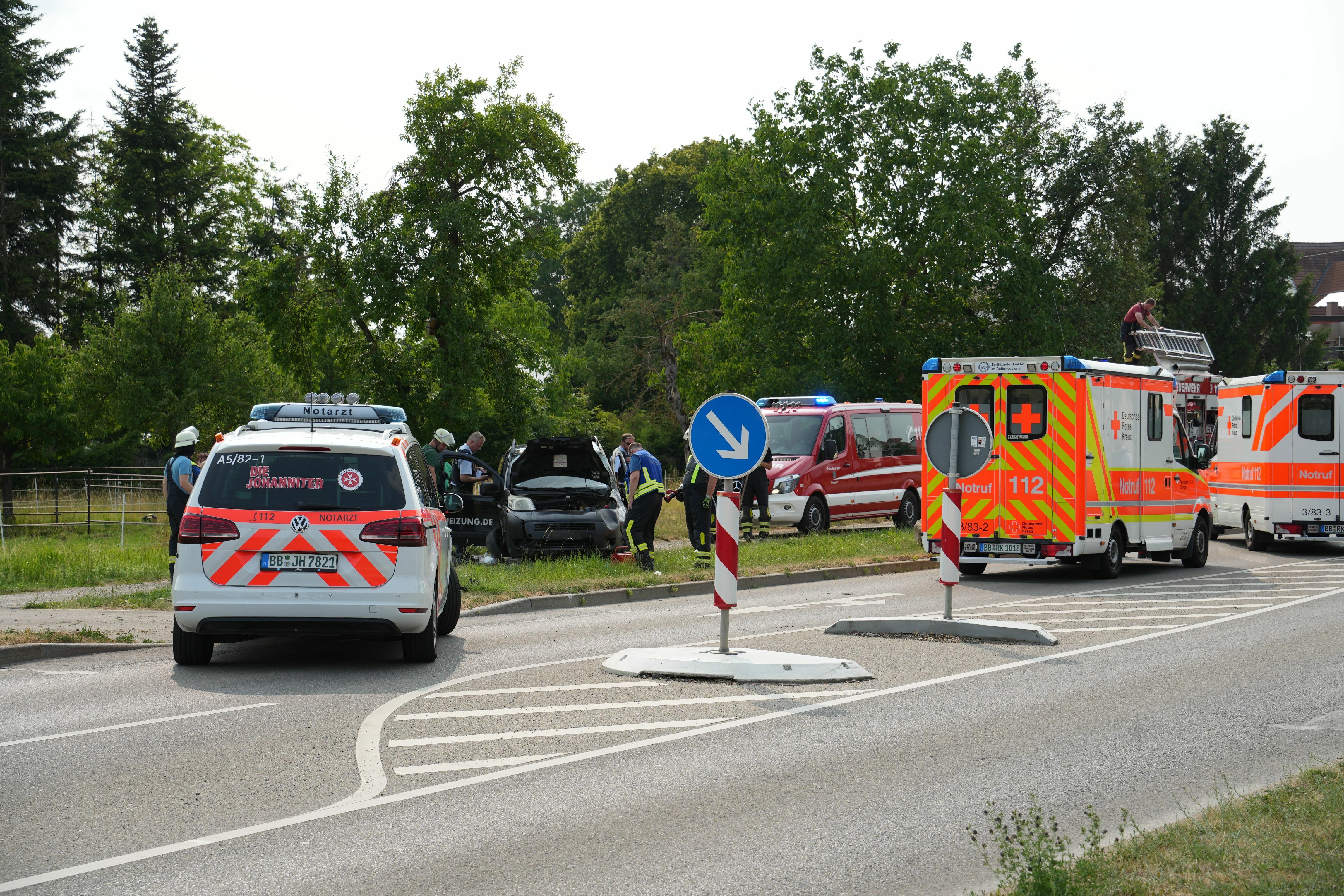 Der Citroen war nach dem Unfall nicht mehr fahrtüchtig. Bild: SDMG/Dettenmeyer