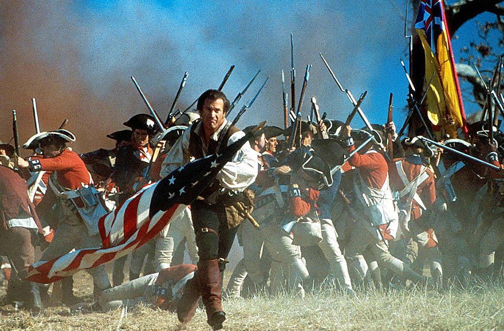 Mel Gibson stürmt in Emmerichs „The Patriot“ gegen die  Obrigkeit an.