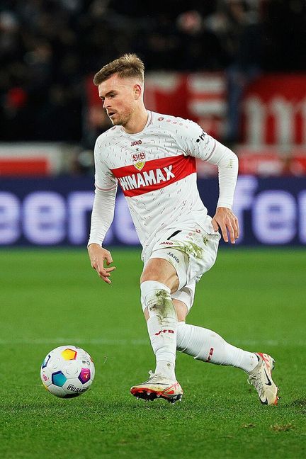 Mit Dampf am Ball: Maximilian Mittelstädt spielt eine starke Saison.         Foto: Baumann