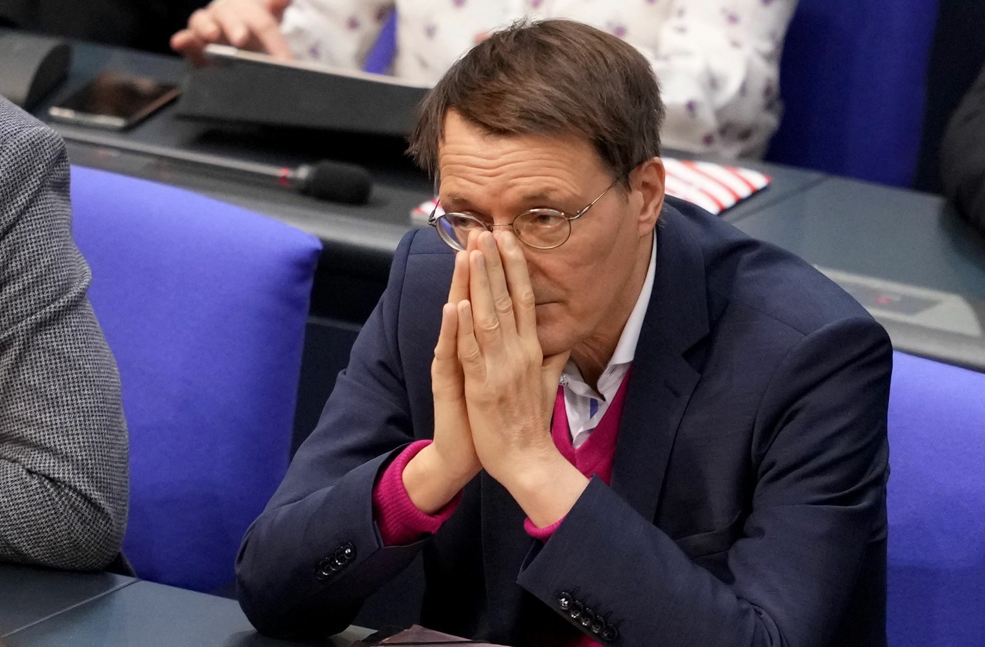 Er ist das – besorgte –  Gesicht der SPD in Sachen Corona-Bekämpfung:  Karl Lauterbach.
 Foto: dpa/Kay Nietfeld