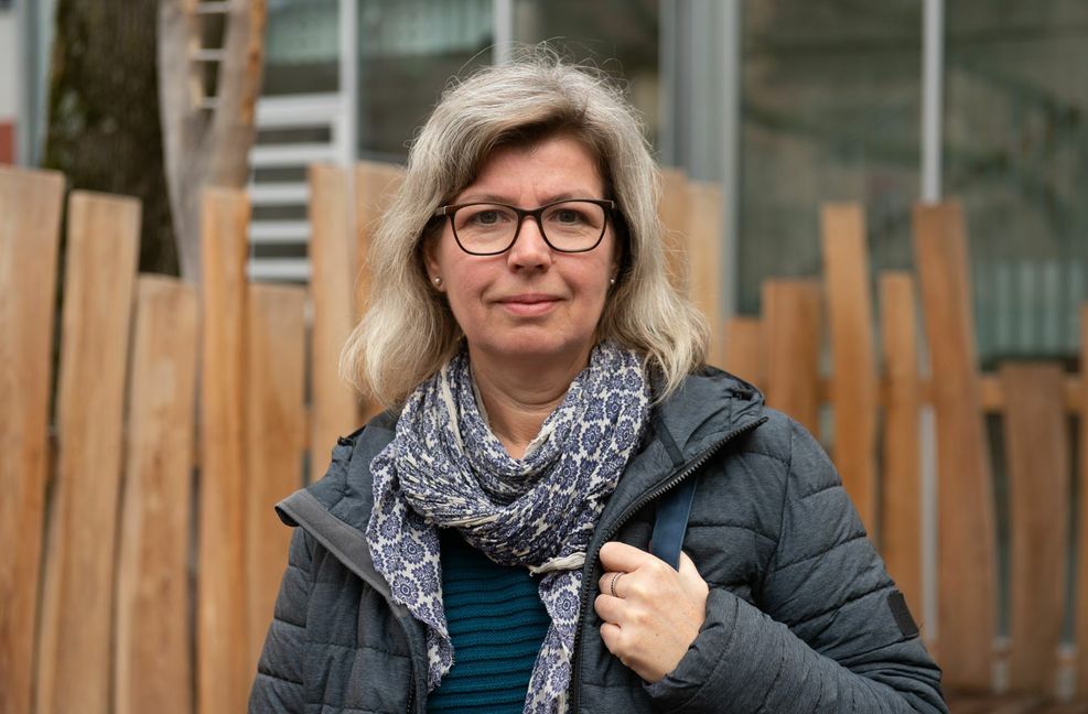 Kerstin Hangleiter-Ottmar bedauert es, dass sie mit den Kindern nicht singen darf. Foto: LICHTGUT
