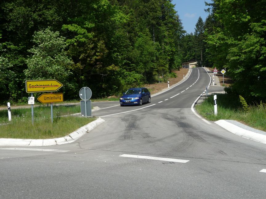 Die Straße zu den Sieben Tannen ist wieder befahrbar. Bild: Reichert