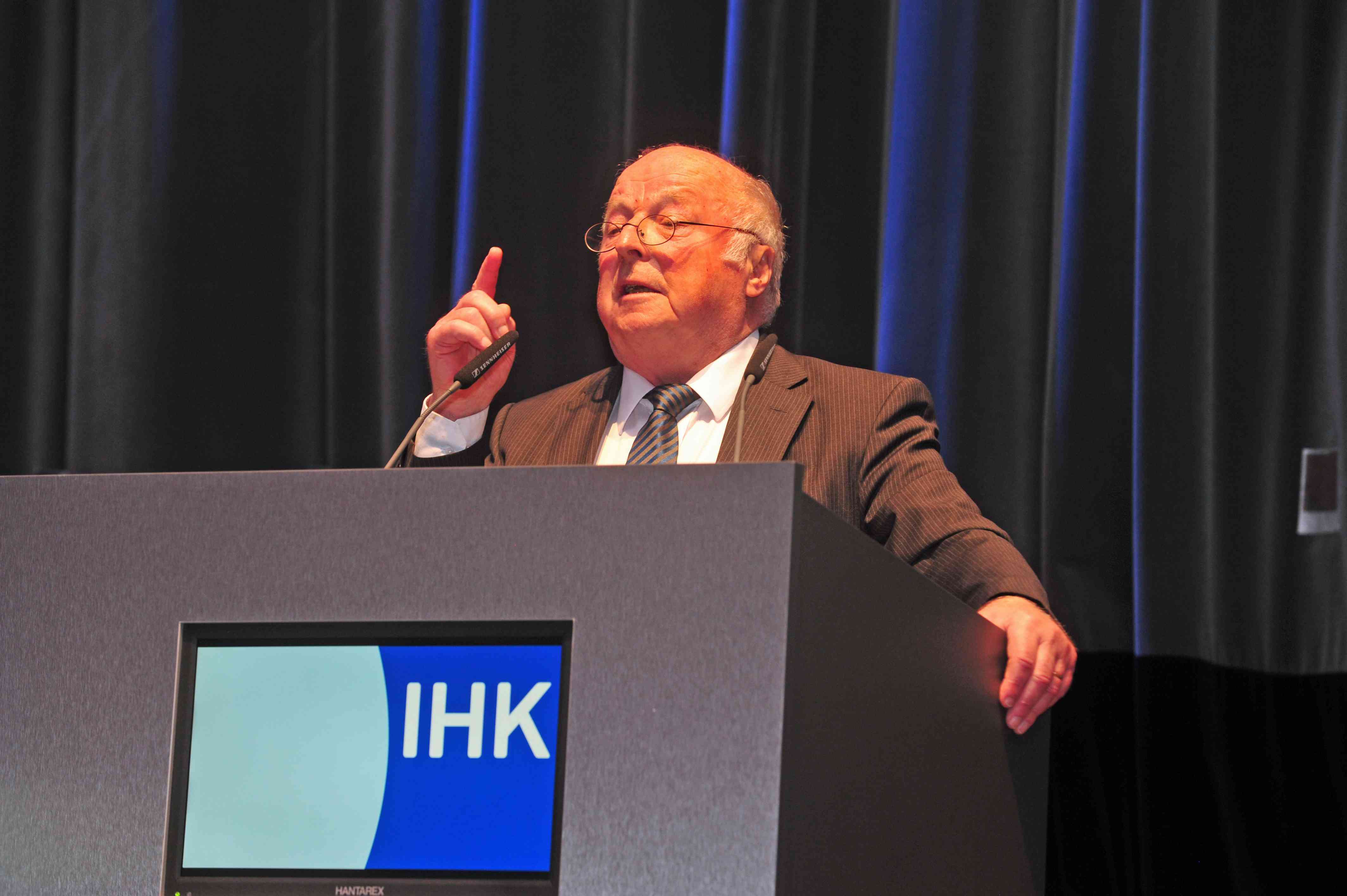 Norbert Blüm bei der IHK Böblingen.   Bild: F. Stampe