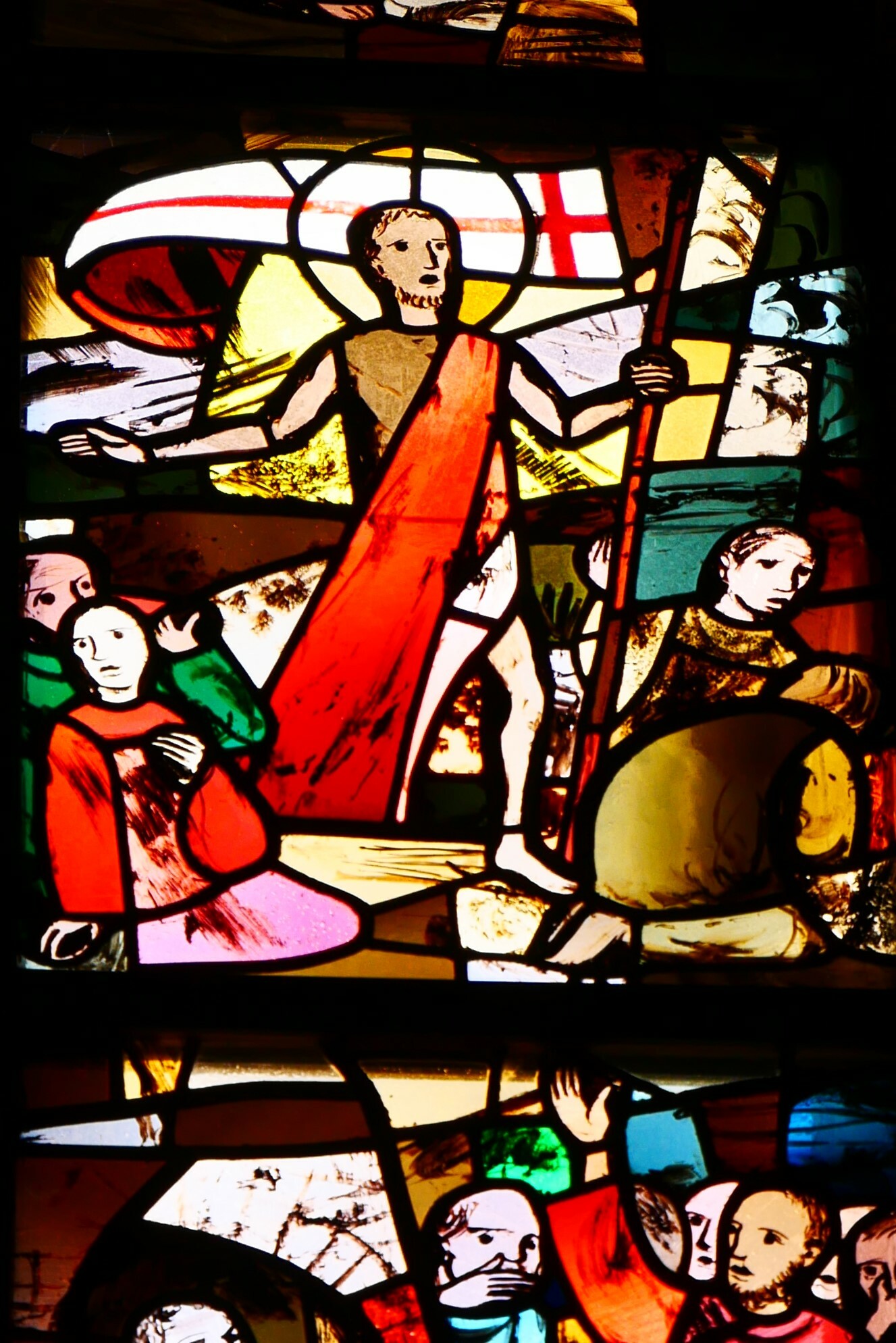 Aus dem Glasfenster-Zyklus von Walter Kohler (Martinskirche Sindelfingen). Bild: Lück