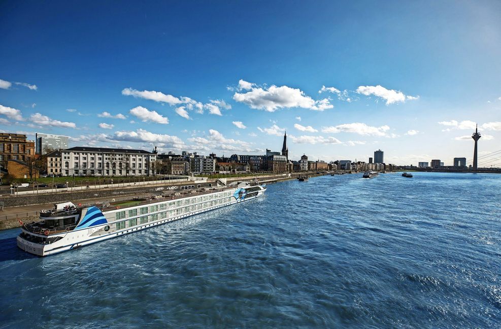Düsseldorf – vom Rhein aus gesehen.
 Foto: V/va Cruises / cf