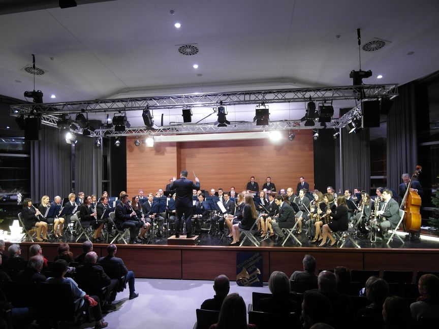 Unser Foto zeigt die Stadtkapelle Böblingen unter der musikalischen Leitung von Daniel Wolkober beim Jahreskonzert in der Aula des Albert-Einstein-Gymnasiums.  Jetzt am Sonntag ist es wieder soweit.    Archivbild: Staber/A