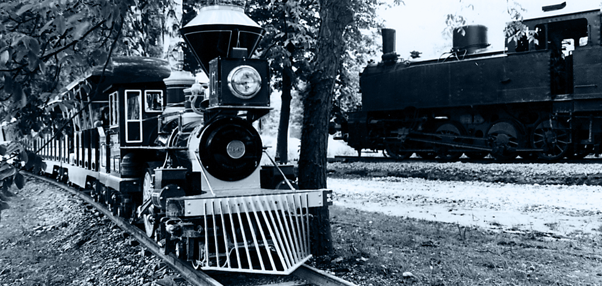 Die Park-Bahn im Jahr 1975.